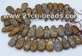 CTD3597 Top drilled 10*22mm - 20*45mm freeform opal gemstone beads