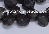 CTD3605 Top drilled 10*14mm - 13*18mm nuggets garnet beads