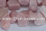 CTD3606 Top drilled 10*14mm - 13*18mm nuggets Chinese pink opal beads