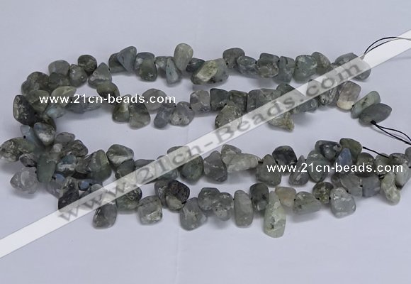 CTD3611 Top drilled 10*14mm - 13*18mm nuggets labradorite beads