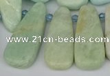 CTD3648 Top drilled 10*20mm - 15*45mm freeform amazonite beads