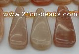 CTD3649 Top drilled 10*20mm - 15*45mm freeform moonstone beads