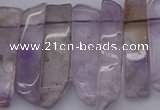 CTD366 Top drilled 10*25mm - 10*45mm wand amethyst beads