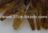 CTD3668 Top drilled 6*11mm - 11*35mm sticks quartz beads