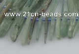 CTD3696 Top drilled 6*15mm - 8*40mm sticks kyanite beads