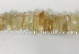 CTD3724 Top drilled 8*20mm - 10*50mm sticks citrine gemstone beads