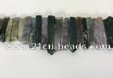 CTD3732 Top drilled 8*20mm - 10*50mm sticks Indian agate beads