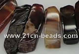 CTD388 Top drilled 10*20mm - 12*55mm wand agate gemstone beads