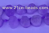 CTD3886 Top drilled 8*10mm - 10*14mm freeform kunzite beads