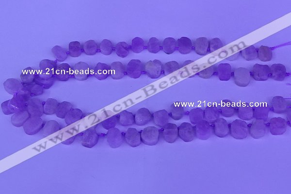 CTD3886 Top drilled 8*10mm - 10*14mm freeform kunzite beads