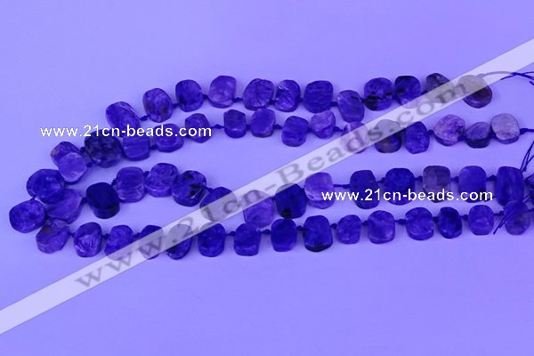 CTD3888 Top drilled 10*14mm - 11*15mm freeform charoite beads