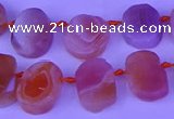 CTD3893 Top drilled 12*16mm - 13*18mm freeform red Botswana agate beads