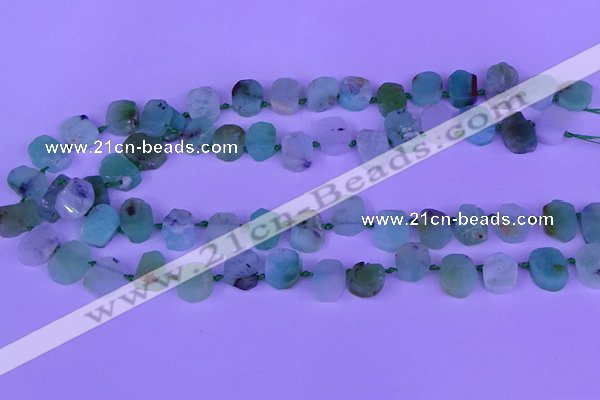 CTD3894 Top drilled 10*12mm - 10*14mm freeform Australia chrysoprase beads