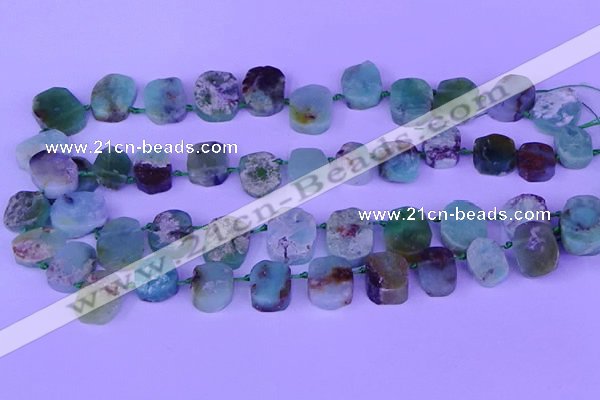 CTD3895 Top drilled 12*16mm - 13*18mm freeform Australia chrysoprase beads