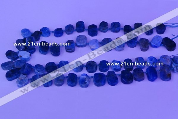 CTD3897 Top drilled 10*14mm - 13*18mm freeform apatite beads