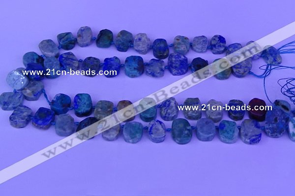 CTD3898 Top drilled 10*14mm - 13*18mm freeform chrysocolla beads