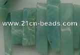 CTD390 Top drilled 10*20mm - 12*50mm wand amazonite beads