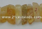 CTD393 Top drilled 6*15mm - 10*35mm wand citrine gemstone beads