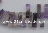 CTD400 Top drilled 4*15mm - 6*20mm sticks amethyst gemstone beads