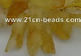 CTD417 Top drilled 10*20mm - 15*35mm nuggets citrine gemstone beads