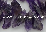 CTD426 Top drilled 6*15mm - 8*25mm nuggets amethyst beads