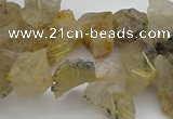 CTD428 Top drilled 8*12mm - 13*18mm nuggets golden rutilated quartz beads