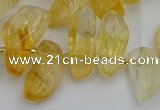 CTD452 15.5 inches 10*14mm - 15*30mm freeform citrine beads