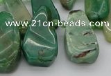 CTD493 Top drilled 10*22mm - 15*45mm freeform African jade beads