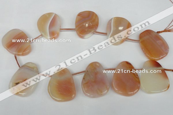 CTD503 Top drilled 25*35mm - 30*40mm freeform agate beads