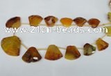 CTD507 Top drilled 25*30mm - 35*40mm freeform agate beads