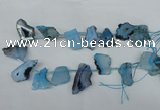 CTD517 Top drilled 15*25mm - 25*35mm freeform agate beads