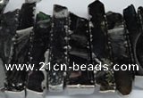 CTD532 Top drilled 10*30mm - 10*65mm wand plated agate beads