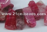 CTD604 Top drilled 10*18mm - 12*28mm nuggets agate gemstone beads