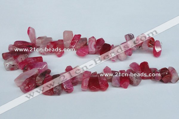 CTD604 Top drilled 10*18mm - 12*28mm nuggets agate gemstone beads