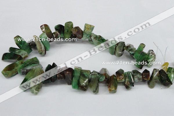 CTD605 Top drilled 10*18mm - 12*28mm nuggets agate gemstone beads