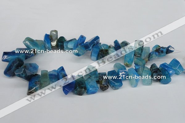 CTD606 Top drilled 10*18mm - 12*28mm nuggets agate gemstone beads