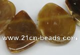 CTD611 Top drilled 25*30mm - 34*45mm freeform agate gemstone beads