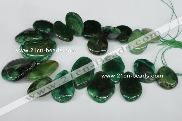 CTD612 Top drilled 25*30mm - 34*45mm freeform agate gemstone beads