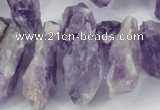 CTD620 Top drilled 12*22mm - 15*40mm nuggets amethyst beads