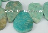 CTD635 Top drilled 18*25mm - 25*38mm freeform Russian amazonite beads