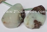 CTD636 Top drilled 18*25mm - 28*40mm freeform australia chrysoprase beads