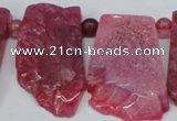 CTD658 Top drilled 25*40mm - 30*55mm freeform agate beads