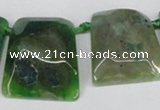 CTD664 Top drilled 25*30mm - 30*40mm freeform agate beads