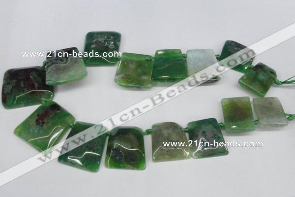 CTD664 Top drilled 25*30mm - 30*40mm freeform agate beads