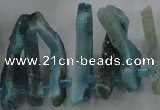 CTD674 Top drilled 10*25mm - 12*45mm wand agate gemstone beads