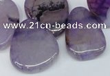 CTD687 Top drilled 18*25mm - 28*40mm freeform agate gemstone beads