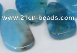 CTD689 Top drilled 18*25mm - 28*40mm freeform agate gemstone beads