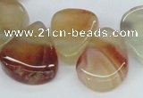 CTD696 Top drilled 18*25mm - 22*30mm freeform agate gemstone beads