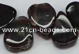 CTD697 Top drilled 18*25mm - 22*30mm freeform agate gemstone beads