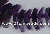 CTD712 Top drilled 12*25mm - 15*40mm wand agate gemstone beads